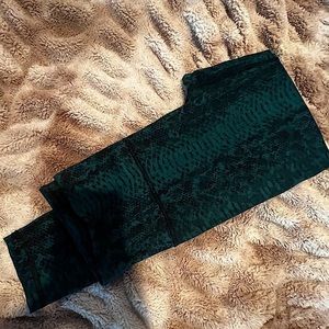 Workout leggings Green leopard print​